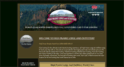 Desktop Screenshot of highprairielodgeandoutfitters.com